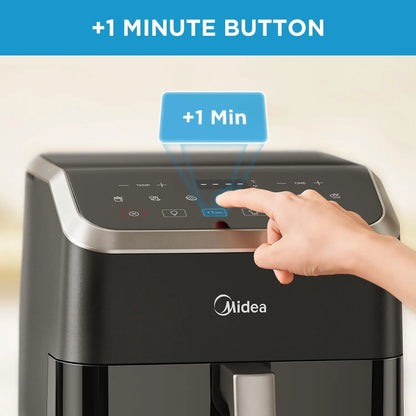 Midea Hot Air Fryer 7L Capacity, HeatXpress Technology, 90% Less Oil, Energy and Time Saving with 7 Presets, Easy-View Window &