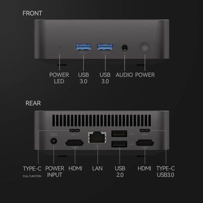 Portable Mini PC Gamer Intel Core i9 8950HK Windows 11 Mini Computer 16GB DDR4 512GB 1TB SSD 1000M Ethernet Gaming PC Desktop