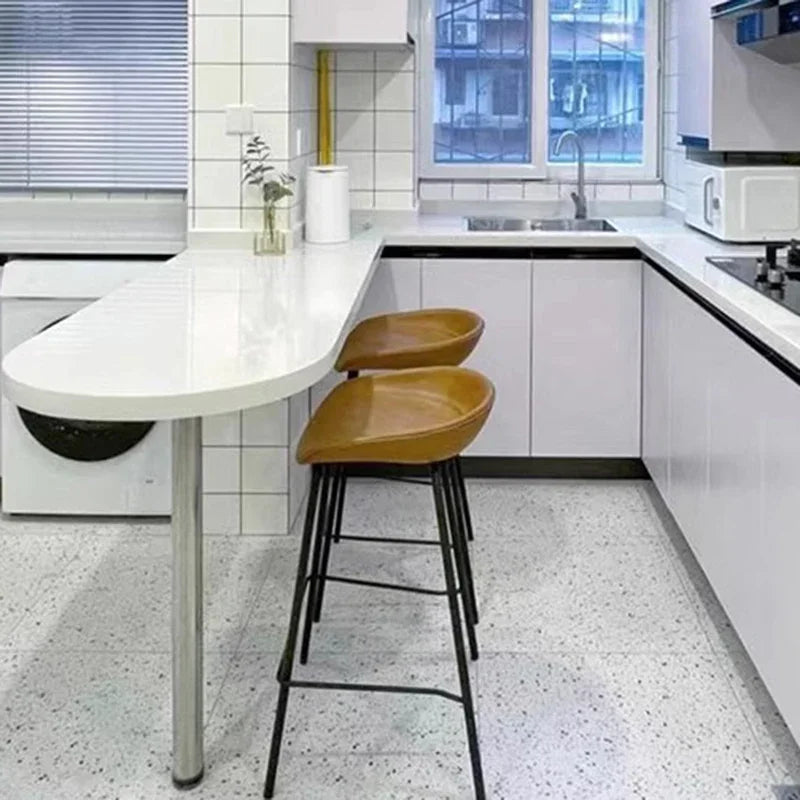 Mid Century Chair Metal Chairs Dining Modern Bar Stool Professional Makeup High Kitchen Stools Floor Breakfast Gamer Camping