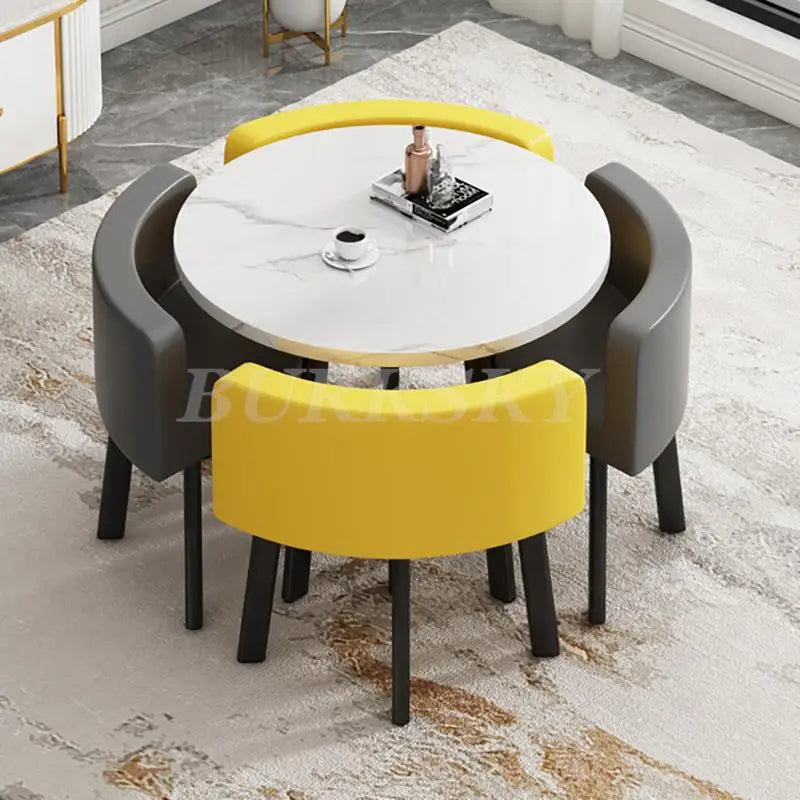 Table Coffee Tea Table Side Table Luxury Dining Chair Furniture For Living Room Home Seating Area Leisure Table And Chair Set