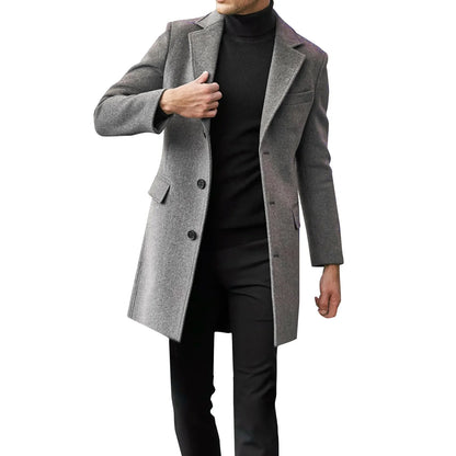 Lapel Collar Padded Leather Jacket Vintage Thicken Coat Sheepskin Jacket Mens Topcoat Men's Long Sleeve Plus Size Winter Coat