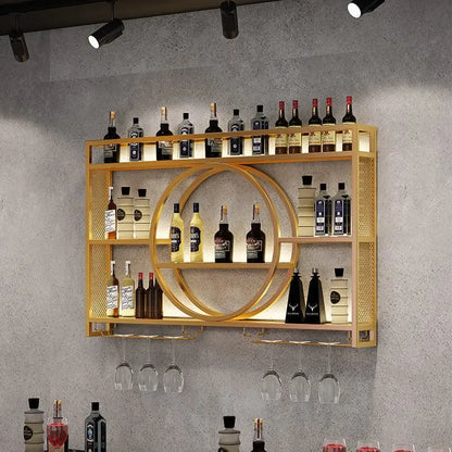 Furniture To Assemble Modern Bar Cabinet Industrial Drinks Luxury Wine Storage Beverage Column Shelf Wall Mounted Showcase Club