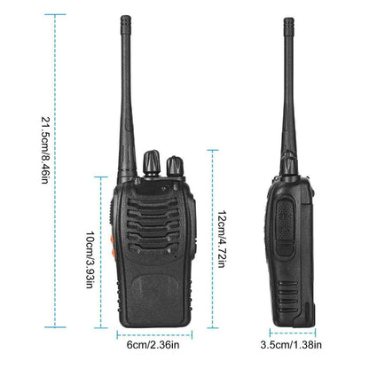 1PC/2PCS  Baofeng 888S Walkie Talkie BF-888S 5W Ham Two-Way Radio Set UHF 400-470MHz 16CH Walkie-Talkie Transceiver USB Charger