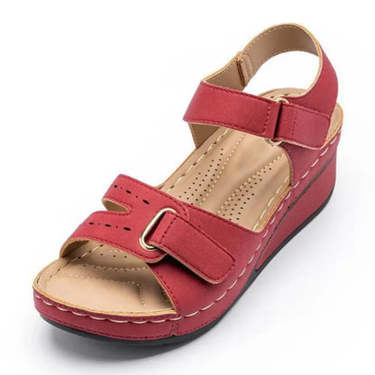 New Open Toe Fashion Women's Sandals Summer 2023 Soft Sexy Womens Sandals Wedge Buckle Women's Orthopedic Sandal Footwear Female