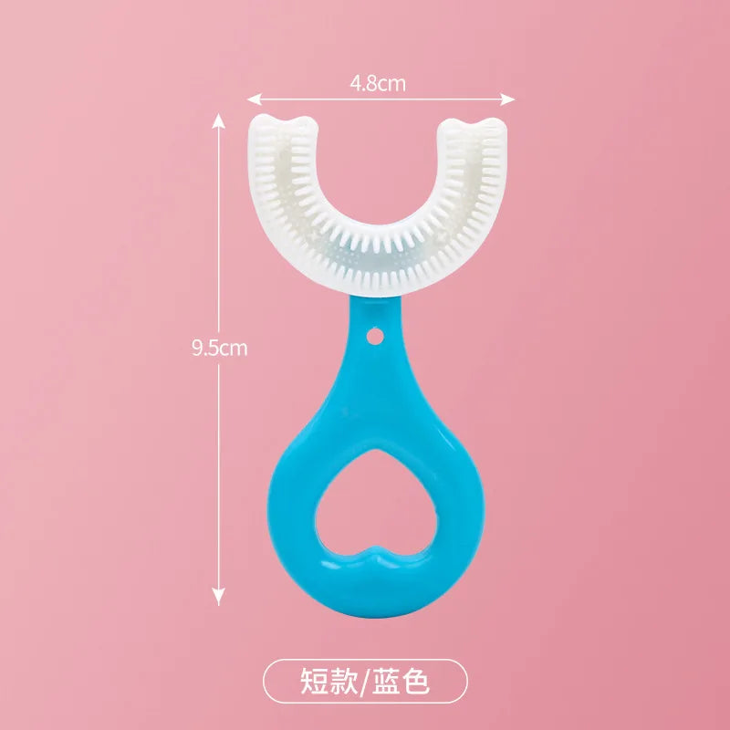 Baby Toothbrush Children 360 Degree U-shaped Child Toothbrush Teethers Baby Brush Silicone Kids Teeth Oral Care Cleaning