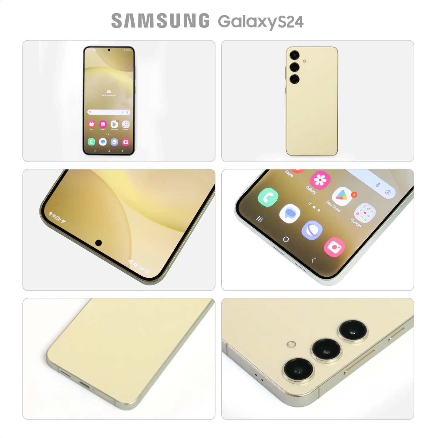 Samsung Galaxy S24 Snapdragon 8 Gen 3 Android14 6.2" 120Hz AMOLED 2X Display 50MP Triple Camera Samsung S24 AI Smartphone 2024