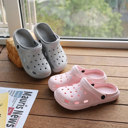 Fashion Sandals Waterproof Slippers Women Shoes Summer Outdoor Slides Soft Sole Garden Shoes Indoor Nursing Clogs Sandals