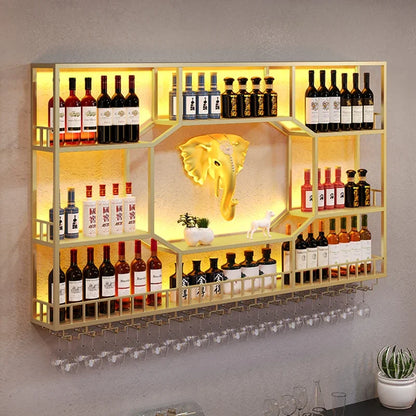 Movable Commercial Bar Wine Storage Mini Cabinet Living Room Simple Closet Farmhouse Furniture Bottle Modern Luxury Cottage Rack