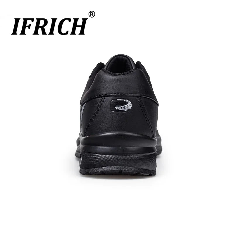 Men's Running Shoes Sport Athletic Sneakers Man Walking Gym Shoes Waterproof Leather Brand Cushion Training Tennis Golf Sneakers