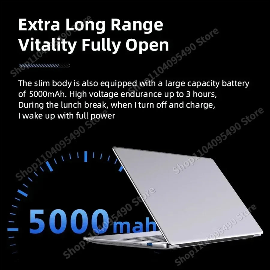 Ultra Slim Laptop 14.1" Intel Core i7-7500U Windows 11 Laptop Computer 16GB RAM 1TB/2TB SSD 1920*1080 Notebook Computer Portable