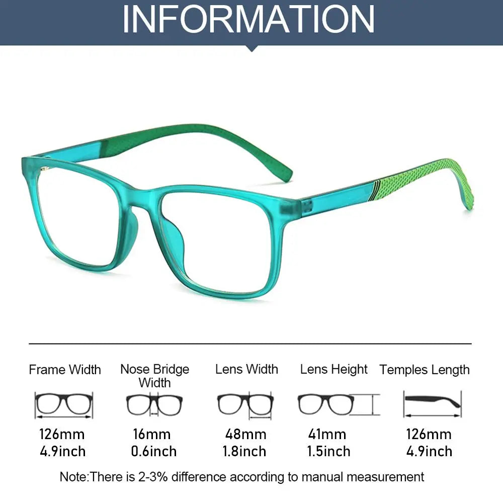 2024 New TR90 Anti Blue Light Glasses Plain Glasses Children Radiation Protection for Kid Computer Ultra Light Frame Eyeglasses