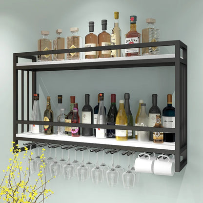 Restaurant Furniture Drink Showcase Industrial Bar Bar Liquor Storage Exterior Column Cabinet Wine Bottle Rack Farmhouse Drinks