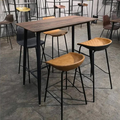 Mid Century Chair Metal Chairs Dining Modern Bar Stool Professional Makeup High Kitchen Stools Floor Breakfast Gamer Camping