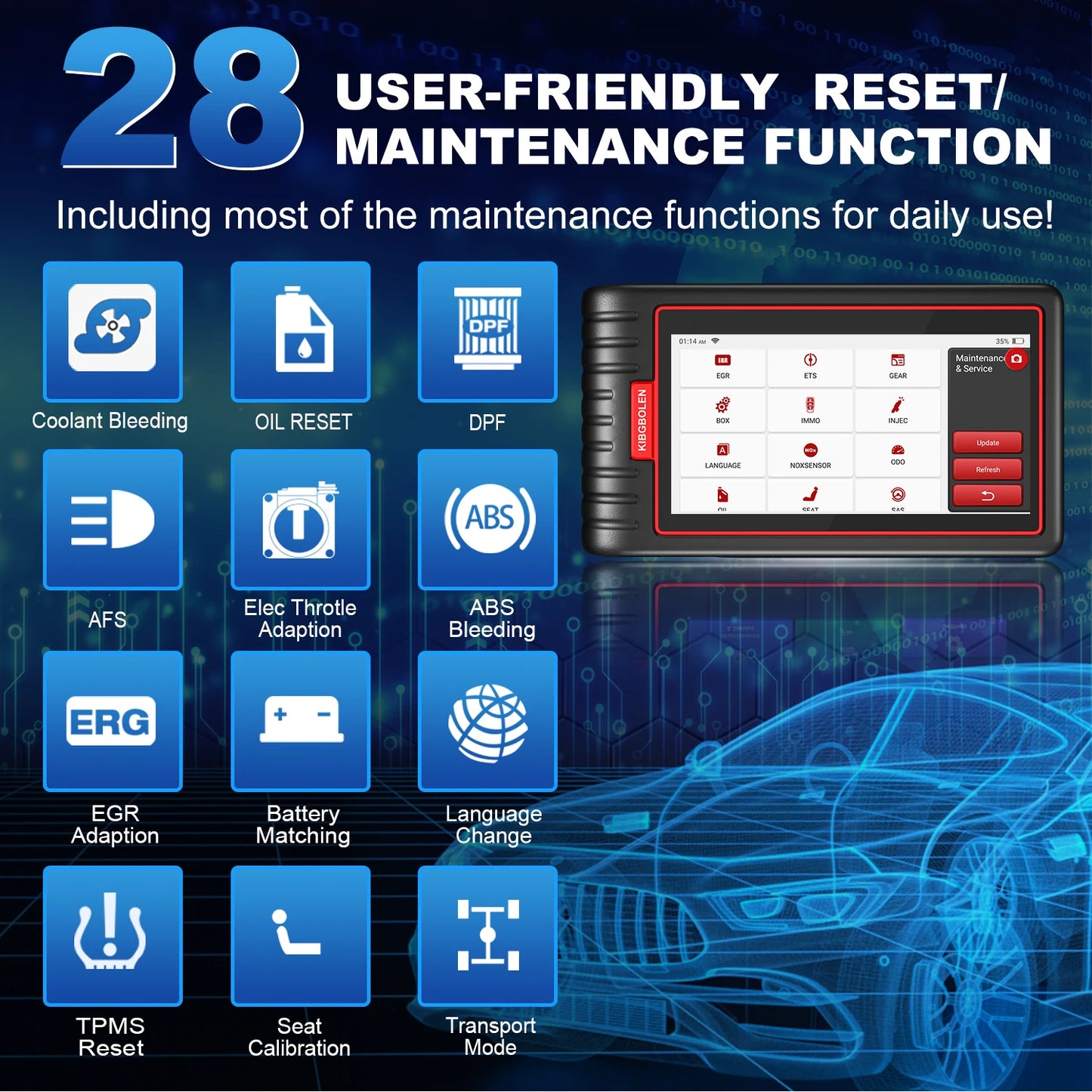 KINGBOLEN S6 OBD2 Scanner Professional Full System OBD2 Diagnostic Tool Car Scanner  OBD PK ThinkTool thinkdiag old