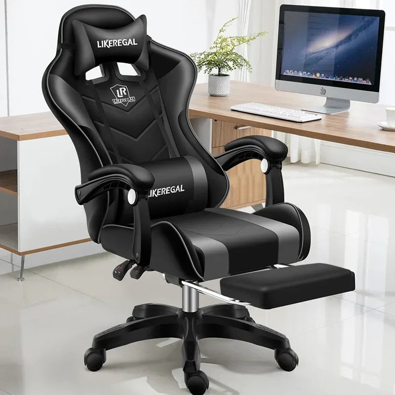 Ergonomic Office Chair Individual Armchair Relax Student Comfortable Vanity Furniture Home Leg Rest Stool With Wheels Gamer Work