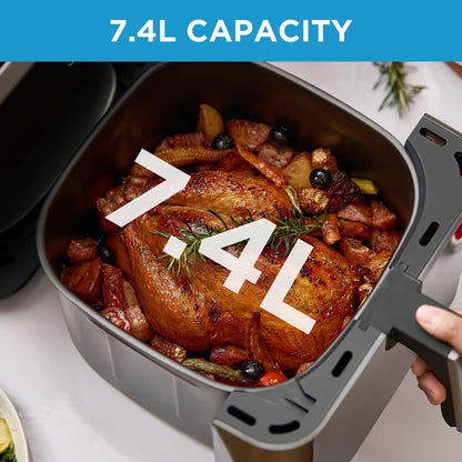 Midea Hot Air Fryer 7L Capacity, HeatXpress Technology, 90% Less Oil, Energy and Time Saving with 7 Presets, Easy-View Window &