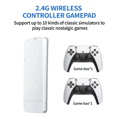 M15 Game Stick Mini TV Handheld Game Console Wireless Gamepads Video Game 64G 20000+ Retro Game HD Output Two-player for PS1 Etc