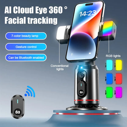 Auto Face Tracking Mobile Phone Holder 360° Rotation Gimbal Stabilizer Smart Shooting Camera Mount for Live Vlog Streaming Video