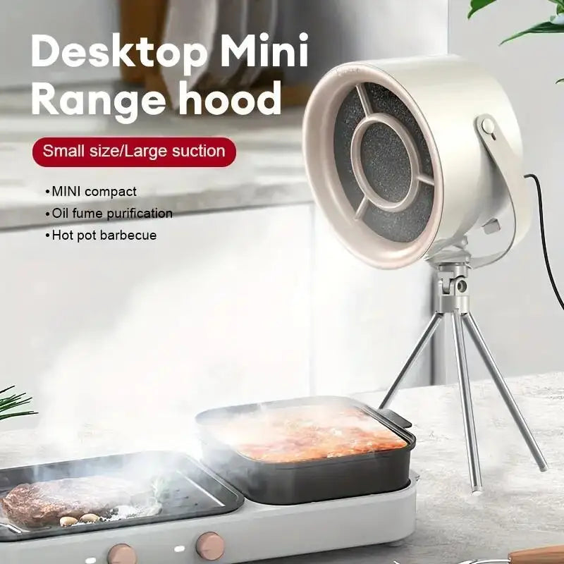 New USB Desktop Mini Range Hoods Portable Exhaust Fan Small Kitchen Hood Extractor Barbecue Large Suction Cooker Hood