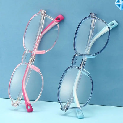 Anti-blue Light Kids TR90 Glasses Children Boys Girls Computer Eye Protection Eyeglasses Ultra Light Frame Kids Glasses Eyewear