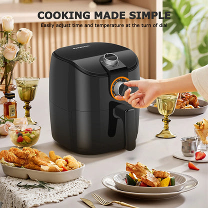 4L Oil Free Fryer 1500W Fast Air Circulation Fryer 30 Minute Timer Adjustable Temperature 80-200 ℃ Less Oil Smoke Free BPA