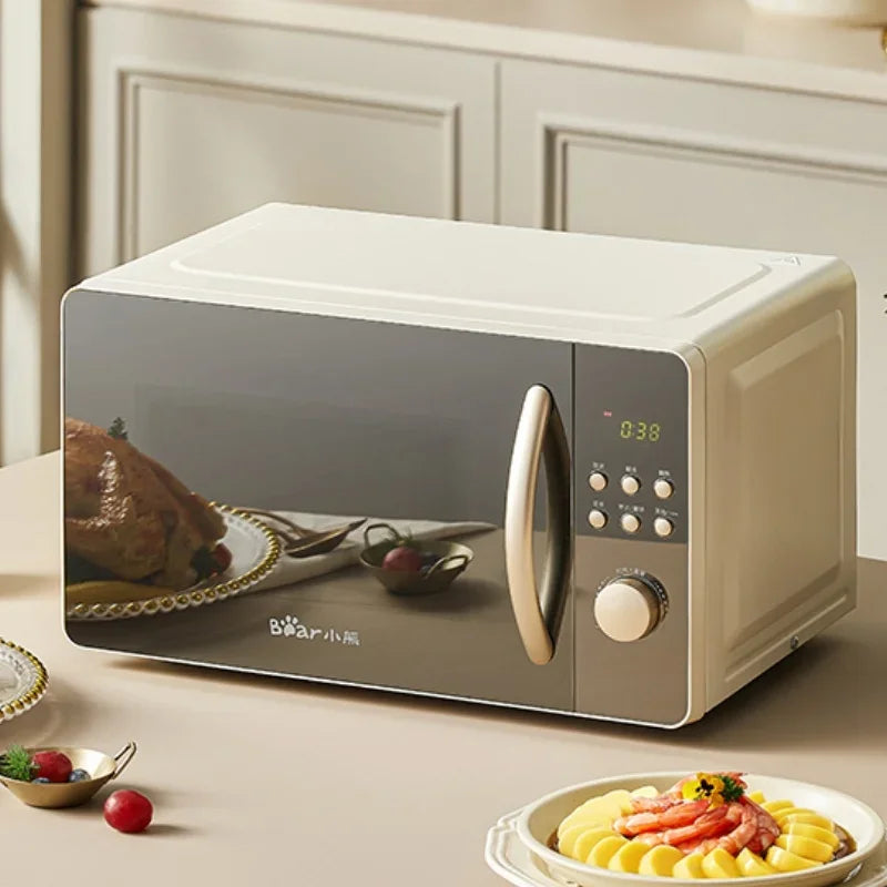 220V Bear 20L Mini Smart Multi-Function Turntable Heating Microwave Oven for Home Use 전자랜지 Forno A Microonde