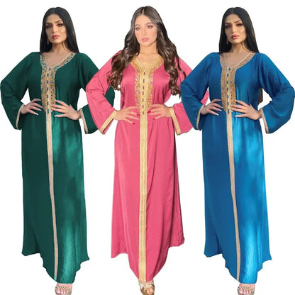 Eid Ramadan Mubarak Abayas For Women Abaya Dubai Muslim Hijab Dress Jalabiya Caftan Marocain Turkish Evening Gown Islam Clothing