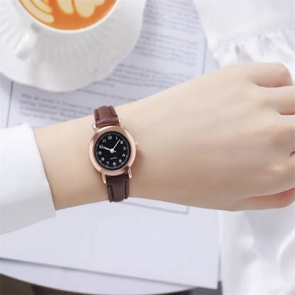 Small and exquisite girl's quartz watch digital simple belt ladies watch