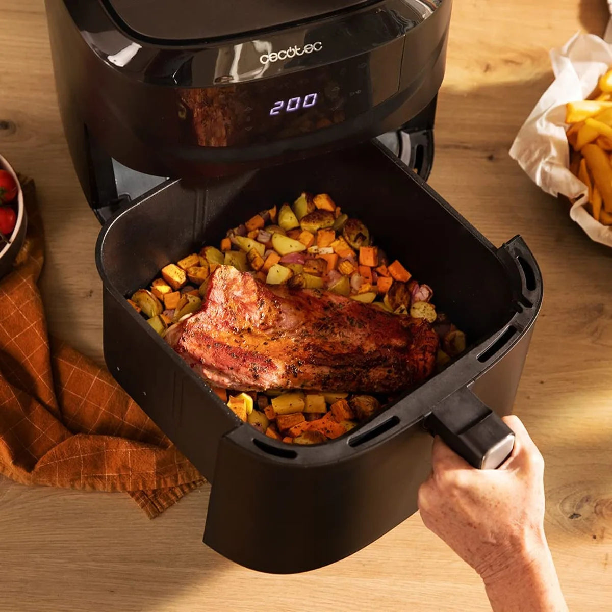 7.6L Cecotec Cecofry Absolute 7600 2000W digital Dietetics compact perfect cook technology Oil Free Air Fryer