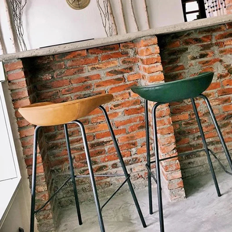 Mid Century Chair Metal Chairs Dining Modern Bar Stool Professional Makeup High Kitchen Stools Floor Breakfast Gamer Camping