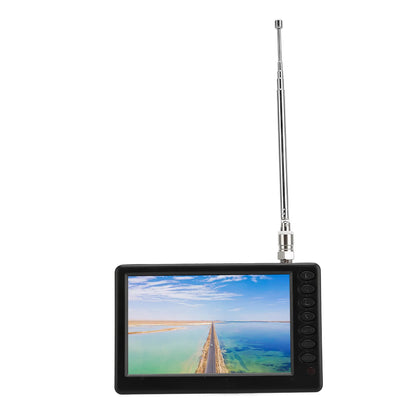 110‑220V EU Plug 5 Inch Portable TV ISDB T Compliant Rechargeable 1080P Mini Digital Television