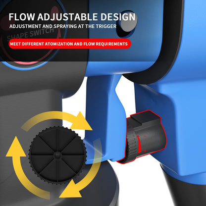 DayPlus Electric Paint Sprayer, 3 Spray Patterns & 1000ml Detachable Tank, Spray Gun Handheld for Home Fencing Decking Garden