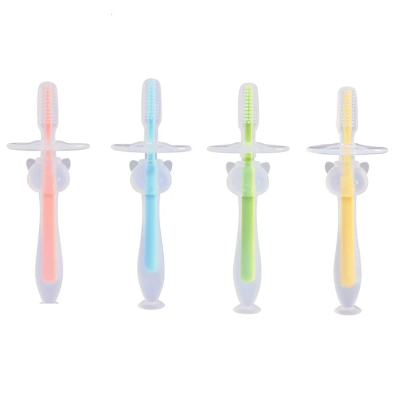 Dental Care Baby Toothbrush Kids Silicone Finger Brush Clear Massage Soft Teether With Box For Infant Boy Girl Teeth