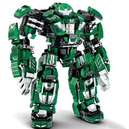 Superheroes Mecha Building Blocks Toys for Boys Super Armor Robot Model Military Warrior Action Figures Gifts for Kids Children