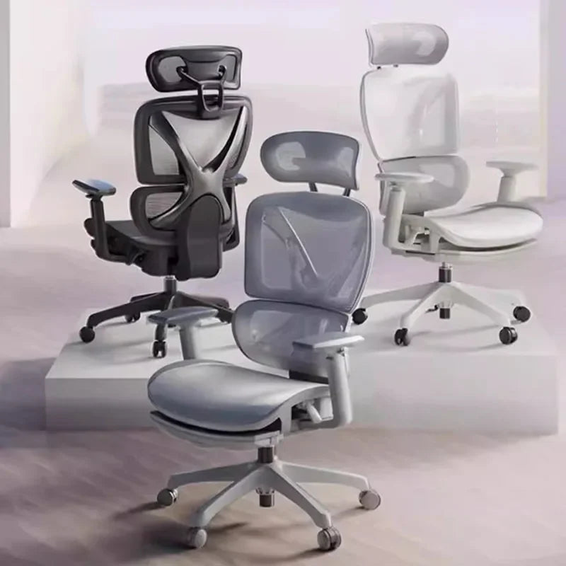 Comfortable Nordic Modern Office Chair Advanced Meeting Armchair Wheels Computer Chair Footrest Silla Escritorio Home Furniture