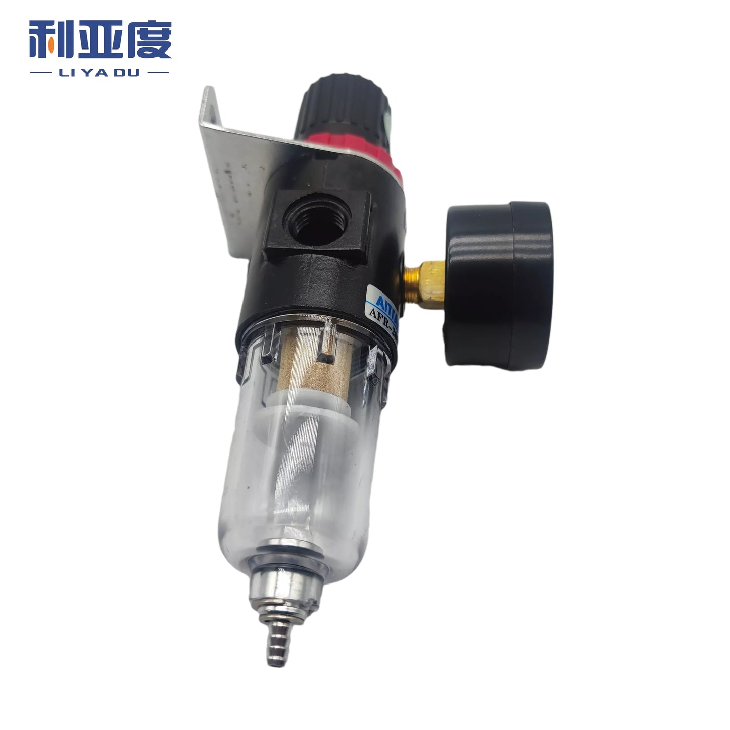 AFR2000 G1/4 Pneumatic Air Filter Regulator With Pressure Gauge/Flow Control Valve/Air Compressor Drain/ Speed Controller