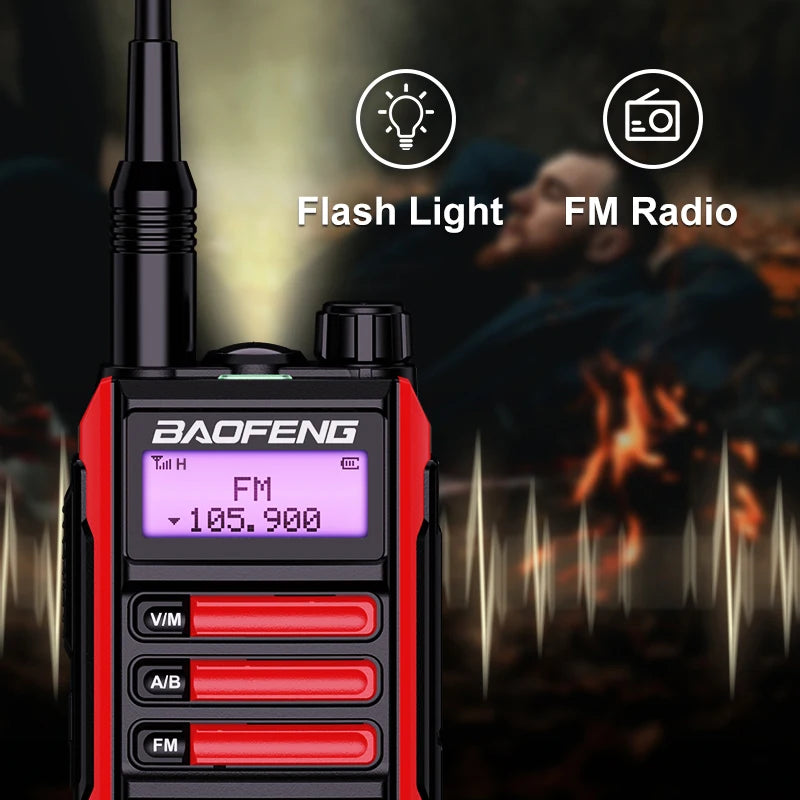 BaoFeng UV16 Walkie-Talkie Tri Band Professional Hunting Ham Waterproof Long Range Type-C Charger VHF UHF Two Way Portable Radio