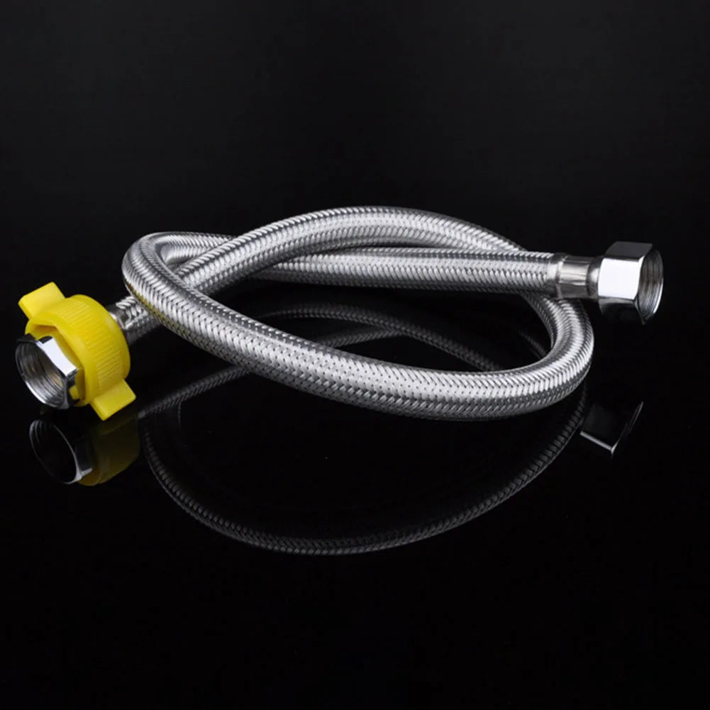 30/50cm 1/2 Inch Stainless Steel Plumbing Explosion-Proof Flexible Braided Hose Faucet Water Pipe For Kitchen Bathroom Plumbing