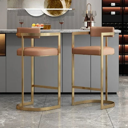 Comfortable Ergonomic Accent Bar Chair Office Counter Modern Relaxing Bar Stools Nordic Cosmetic Bancos De Bar Salon Furniture