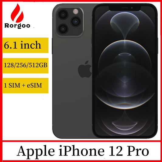 Apple iPhone 12 Pro 6G RAM 128GB 256GB ROM Smartphone 6.1" OLED Face ID NFC IOS Unlocked 5G Original iPhone 12pro Mobile Phone