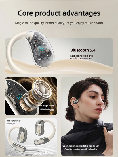 Monster AC330 Bluetooth 5.4 Wireless Earphones with Mic Waterproof IPX5 Long Battery Life 8H Playtime Noise Reduction Earbuds