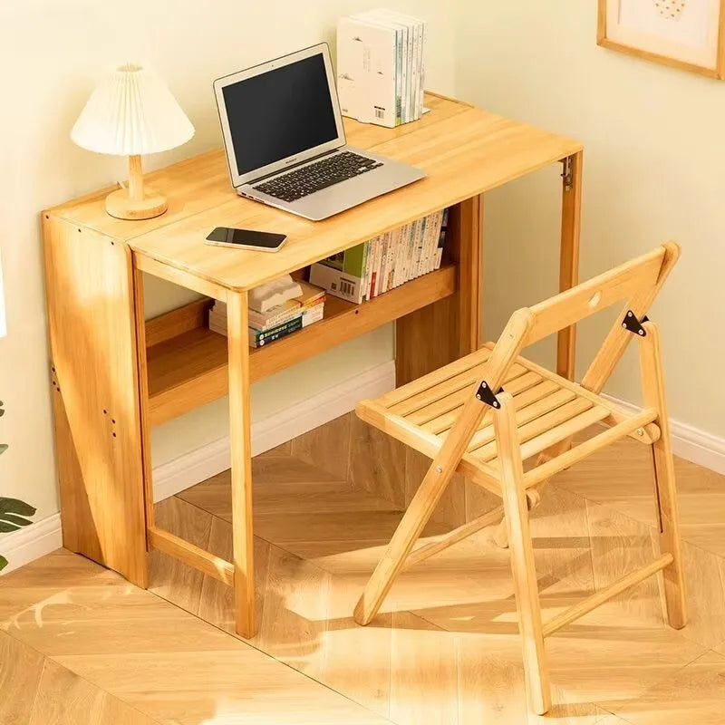 Folding Computer Home Study Writing Office Desktop Rectangular Simple Bedroom Gaming Desk Table