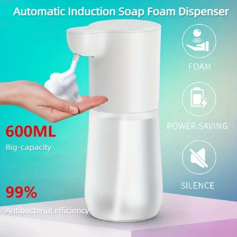 Automatic Soap Dispenser Touchless Foaming Soap Dispener USB Rechargeable Smart Infrared Sensor Liquid Distributor for Bathroom