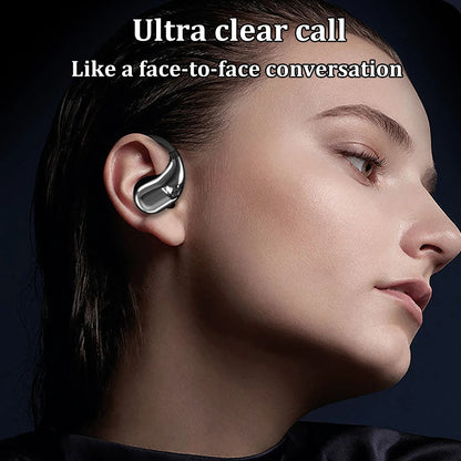 Bluetooth 5.4 Ear Hook Headphones TWS Wireless Earphones HiFi Stereo Waterproof Headsets LED Display Long Standby Touch Earbuds