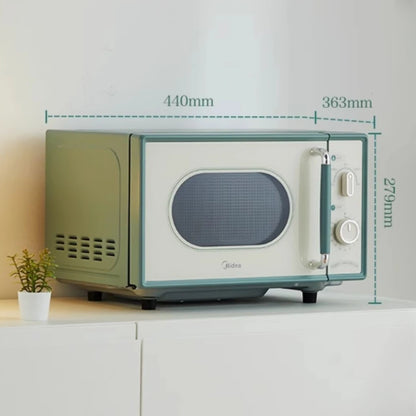 Multifunctional microwave oven household small mechanical flat plate sterilization easy to clean retro