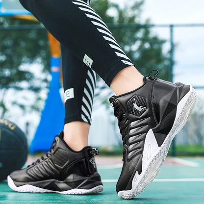 Men Shoes Outdoor Non-slip Basketball Shoes Comfortable Lightweight Sneakers Man Leather Casual Shoes High Quality Tennis Shoes