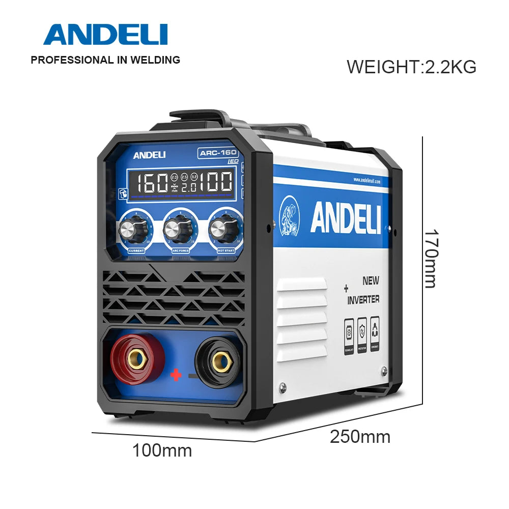 ANDELI ARC Welding machine MMA Lift TIG 2 in 1 Electric Welding Machine Car Repairing Tools Welding Equipment Supplies 110/220V