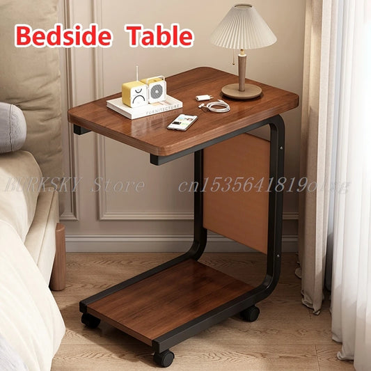 1 PCS Bedside Rack Simple Laptop Desk Lazy Bed Desk Learning Small Table Learning Table Movable Bedside  Portable Laptop Table