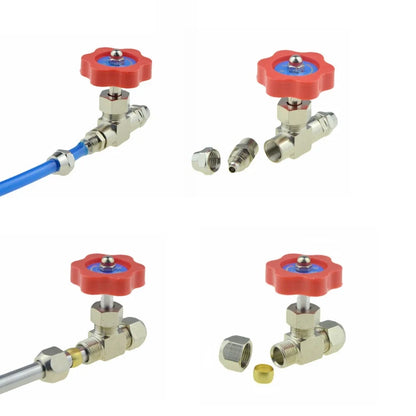 Pneumatic Ball Valve Quick Fitting 4 6mm 8mm 10mm 12mm Compressor Air Hose Water Tube Needle Adjust Flow Control Crane Coupling