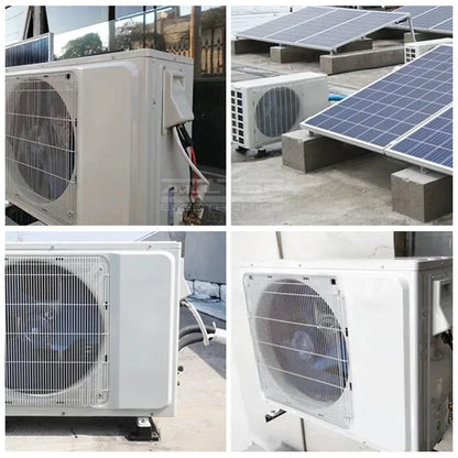 5000 W 18000 BTU 2 HP 1.5 TON 12000 BTU  1 TON SOLAR POWERED HYBRID AIR CONDITIONING SPLIT SOLAR AIR CONDITIONER